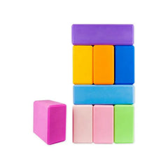 2Pcs EVA Foam Yoga Block 120g Pilates Brick Gym Yoga Column Back Exercise Body Building Fitness Sport Equipment for Home