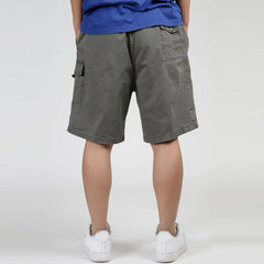 Big Men Shorts Summer Cargo Plus Size Shorts Casual Military Male Homme Cotton Baggy Loose Pocket Shorts Big Size 4XL 5XL 6XL