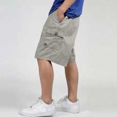 Big Men Shorts Summer Cargo Plus Size Shorts Casual Military Male Homme Cotton Baggy Loose Pocket Shorts Big Size 4XL 5XL 6XL