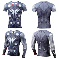 THOR 3D Printed T shirts Men Compression Shirt Hero Cosplay Long Sleeve Tops Male Gym Fitness BodyBuilding Clothes