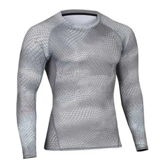 Long Sleeve Sport Shirt Men Quick Dry Men's Running T-shirt Snake Gym Clothing Fitness Top Mens Rashgard Soccer Jersey MA19