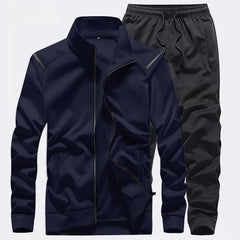 Nice Pop solid color Tracksuit Men 2 Piece Set Hoodie and Pants Casual Sportswear Gym Clothing Jogging Men's Suits Black Red