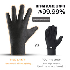 Men Women Winter Cycling Gloves 3M Thinsulate Waterproof Touchscreen Warm Bike Gloves for Driving Hiking  Motorcycle Gloves