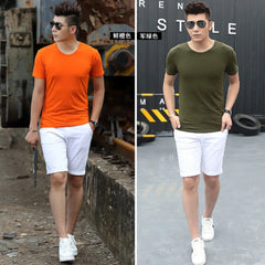 Original Breathable quick drying Summer Men's Oversize 5XL Shirt Gym Smooth Blend Cool Blouse Modal Short Sleeve T-Shirt