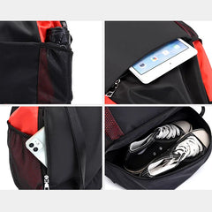 Double Layer Clothes Shoe Gym Backpack Outdoor Travel Running Fitness Bag Drawstring Pocket Woman Men Drawstring Sports Backpack