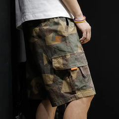 Camo Cargo Men Shorts Sweatpants Korean Fashion Printed Shorts Men's Casual Running Hip Hop Clothes for Men