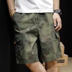 Camo Cargo Men Shorts Sweatpants Korean Fashion Printed Shorts Men's Casual Running Hip Hop Clothes for Men